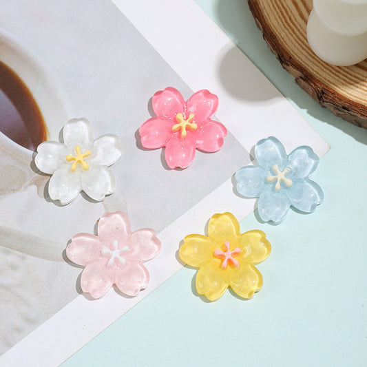 crystal flower mix 20pcs-charms