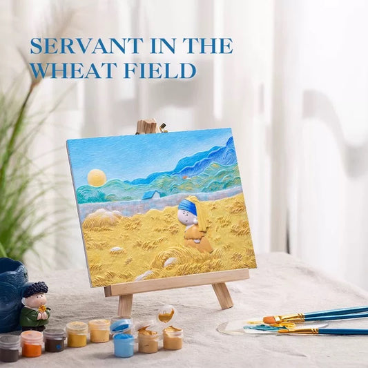 Relief painting-Servant in the wheat field