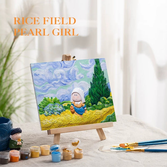 Relief Painting-Rice Field Pearl Girl